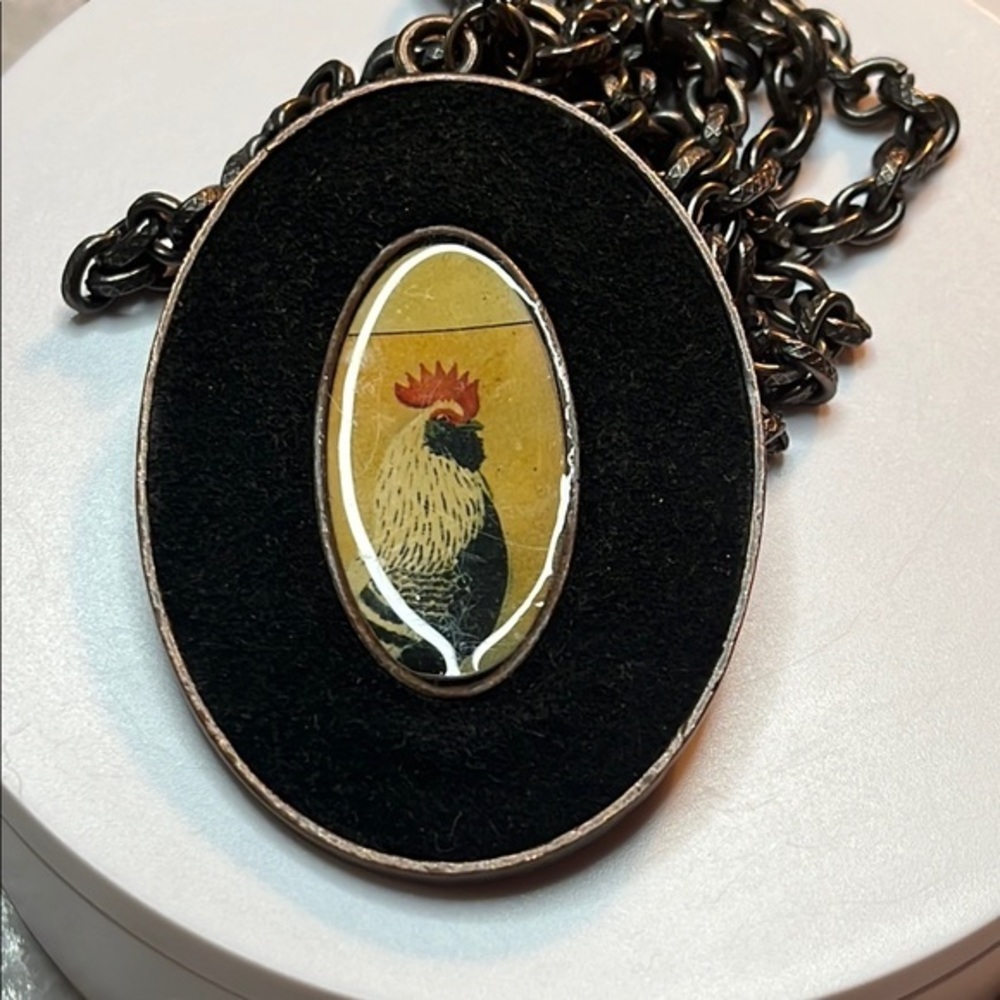 Rooster Pendant Necklace